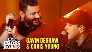 Gavin DeGraw amp Chris Young Perform I Dont Want to Be First Look  CMT Crossroads [upl. by Icam]