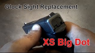 Glock Sight Replacement  XS Big Dot Sights [upl. by Anurag258]