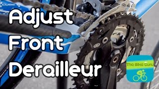 Adjust front derailleur  Tune your bike gears perfectly [upl. by Merla]