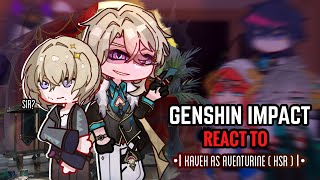 ⭐️✨ Genshin Impact React to Kaveh as Aventurine  Full   Gacha Club  Hsr [upl. by Rasia]