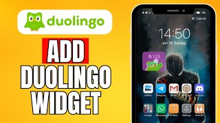 How To Add Duolingo Widget 2024 Easy Method [upl. by Euell]