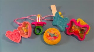 1994 McDONALDS POLLY POCKET FULL SET OF 4 HAPPY MEAL COLLECTION VIDEO REVIEW [upl. by Ralyat]