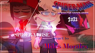 🕷️Spiderverse react to Miles Morales🕷️  Gacha 🇺🇲🇧🇷 [upl. by Ellehcen]