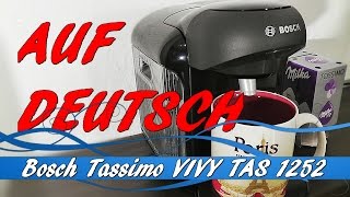 Bosch Tassimo VIVY TAS 1252 Produktvideo Deutsch [upl. by Ilarin]