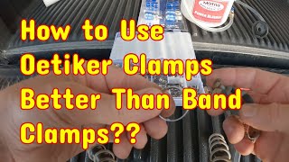 How to Use Oetiker or Ear Clamps and Why They Might be Better Than Screw Band Clamps [upl. by Dinin]