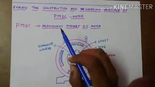 WORKING PRINCIPLE OF PMDC MOTOR [upl. by Htenaj619]