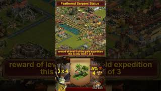 FoEhints Feathered Serpent Statue Level 1 in Forge of Empires Shorts [upl. by Nalloh]