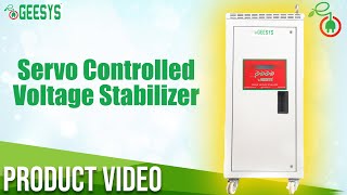 Servo Controlled Voltage Stabilizer  GEESYS  Servo Voltage Stabilizer Manufacturer [upl. by Blatt]