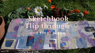 A A level Art Sketchbook Flip Through [upl. by Aicemat]