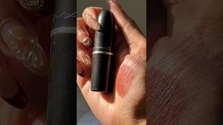 MAC cosmetics matte lipstick “Taupe” swatch lipstick swatches makeup [upl. by Nylecsoj]