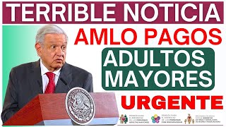 🚨TERRIBLE NOTICIA ADULTOS MAYORES DICIEMBRE 2024💥AMLO ACUSADO DE ROBAR PAGOS PENSIÓN BIENESTAR💥 [upl. by Justine329]