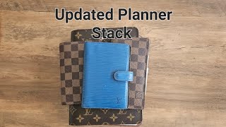 Planner Stack  How I Use 4 Louis Vuitton Agendas [upl. by Petrine]