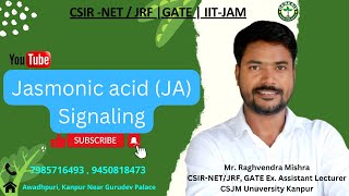 Jasmonic Acid Signaling  Phytohormones  Botany  CSIR  GATE  DBT  ICMR genesisinstitute [upl. by Yentyrb]