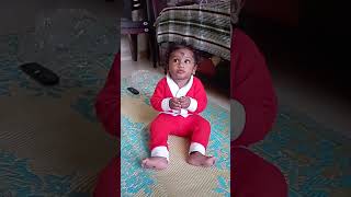 ma saaharsshan eating lemon cute expressions😘😜😃 santa 2023 lemon shorts yt youtubeshorts [upl. by Ivanah]