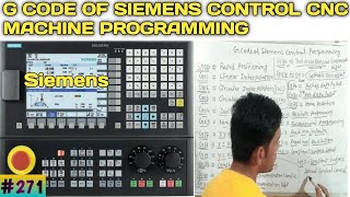 G code of siemens control CNC programming  All G code of Siemens control CNC machine programming [upl. by Resa]