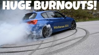 BMW M135i amp M235i BURNOUTS [upl. by Garap]