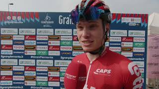 Lennert Van Eetvelt  Interview at the start  Gran Piemonte 2023 [upl. by Ayifa]