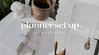 planner chat  luxury custom planner set up  MadyPlans [upl. by Nodlehs]