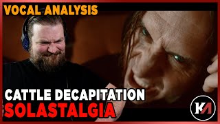 Vocal Analysis of Cattle Decapitations Solastalgia Vocal PERFECTION [upl. by Yliram733]