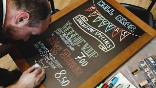 How to Neatly Write on a Chalkboard [upl. by Berlauda930]