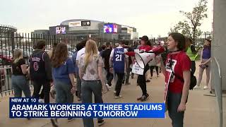 Aramark workers to strike against all 3 Philadelphia sports stadiums Monday [upl. by Relyc]