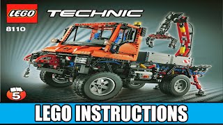 LEGO Instructions  Technic  8110  MercedesBenz Unimog U 400 Book 5 [upl. by Ennaillek]