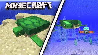 Playing The New Minecraft Version TURTLES  MicroGuardian [upl. by Attennhoj]