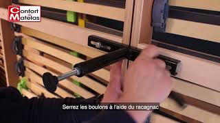 Tutoriel montage sommiers sur pieds Confort Du matelas [upl. by Ailuj693]