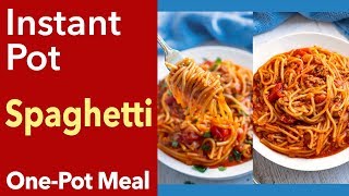 Instant Pot Spaghetti for Beginners [upl. by Parfitt]