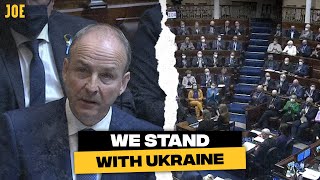 Taoiseach Micheál Martin We stand with Ukraine [upl. by Atinuhs]