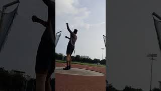 Technique Discus throw practice time 💪😈 discus discusthrow viralreels shortvideo shorts gym [upl. by Rachaba]