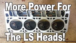 Port and Polish for the 243 LS heads 500 hp lsx build [upl. by Frederiksen]