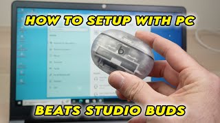 How to Connect Beats Studio Buds to Windows PC Computer [upl. by Tychon]