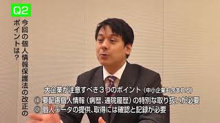 影島弁護士インタビュー① 個人情報保護法改正のポイント part1 [upl. by Nich70]