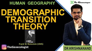 Demographic Transition Theory Notestein Geography Optional [upl. by Borroff990]