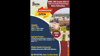 KMU Medical Admission  MBBS  BDS  KMC  AYUB  BKMC  GKMC  Open Merit  Self Finance 2024 [upl. by Mail]