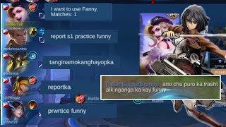 FANNY PRANK 1 MATCH  AUTO MANIAC  CARRYING TOXIC TEAM  BRUNO BECOME A FAN AFTER GAME  MLBB [upl. by Warfold602]