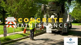 Concrete Maintenance  Arlington County [upl. by Emyaj]