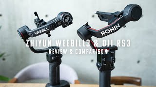 Review amp Comparison DJI RS 3 amp Zhiyun Weebill 3 [upl. by Duffie]