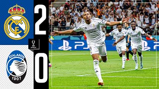 HIGHLIGHTS  Real Madrid 20 Atalanta  UEFA Super Cup 2024 [upl. by Dnar]