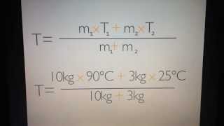 Mischtemperatur von Stoffen berechnen  Wärmelehre [upl. by Fia]