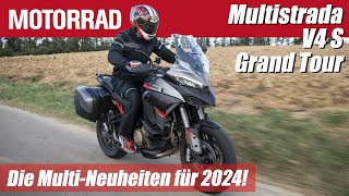 Ducati Multistrada V4 S Grand Tour im Test nur viel Zubehör [upl. by Alakim425]