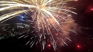 GoPro Fireworks From A Drone [upl. by Soalokcin]