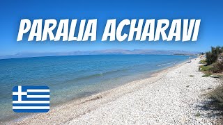 Paralia Acharavi beach walk  Corfu  2021 [upl. by Staal]