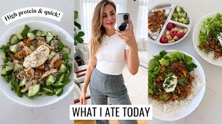 WHAT I ATE TODAY  ProteinRich Meals  Healthy amp Simple  Annie Jaffrey [upl. by Worl]