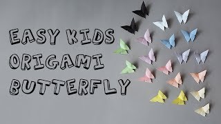 Easy Quick Fast Origami Butterfly Tutorial  Akira Yoshizawa [upl. by Ydnik748]