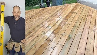 DIY DECK Part 5  Laying Deckboards [upl. by Lehcear]