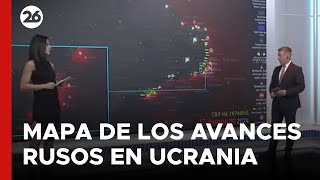 El mapa que muestra los últimos avances rusos en la guerra con Ucrania [upl. by Alexandro]