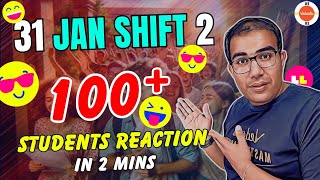 31st Jan Shift 2  Quick Analysis  Vinay Shur Sir [upl. by Blakelee]