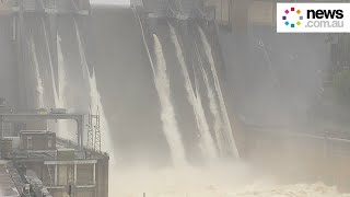 Astounding vision of Warragamba Dam spill over [upl. by Enyak463]